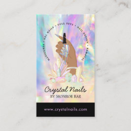Kristalholografisch nageltechnicus Artist Salon B Visitekaartje