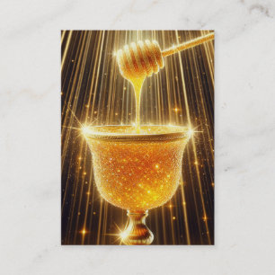 kristalhoning Psalm 19:9-11 KJV Kaart Doos Visitekaartje