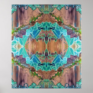 Kristalklep — halfglanzend Poster papier