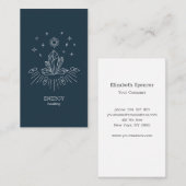 Kristall Sonne Sterne Business- Visitenkarte Visitekaartje (Voorkant / Achterkant)