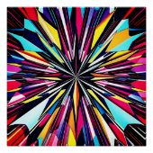Kristall Stern Illustration Perfect Poster (Voorkant)