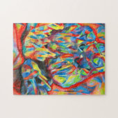 Kristallen abstract potlood Kunstkanaal voor  teke Legpuzzel (Horizontaal)