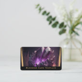 Kristallen Amethyst Visitekaartje (Staand voorkant)
