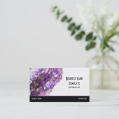 Kristallen Amethyst Visitekaartje (Staand voorkant)
