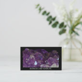 Kristallen Amethyst Visitekaartje (Staand voorkant)