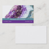 Kristallen Amethyst Visitekaartje (Voorkant / Achterkant)