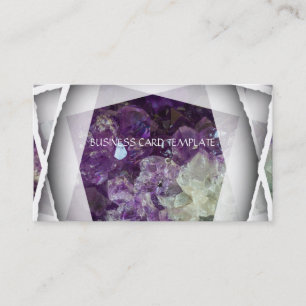 Kristallen Amethyst Visitekaartje