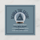 Kristallen bal, Psychisch - Medium - Helderziende Vierkante Visitekaartje (Voorkant)