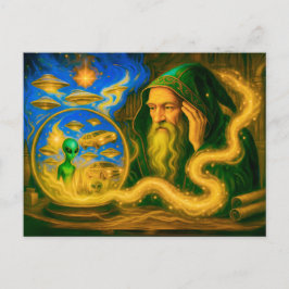 Kristallen balbeeld in oliebeschilderd zicht feestdagenkaart