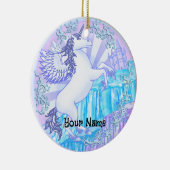 Kristallen berg Pegasus Keramisch Ornament (Rechts)