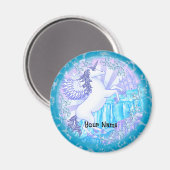 Kristallen berg Pegasus Magneet (Voorkant / Achterkant)