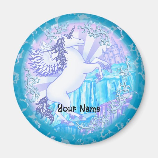 Kristallen berg Pegasus Magneet (Voorkant)