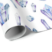 Kristallen Blauw en Paarse Cadeaupapier (Rol Hoek)
