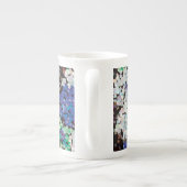 Kristallen bloemen porselein kop (Achterkant)