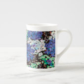 Kristallen bloemen porselein kop (Rechts)