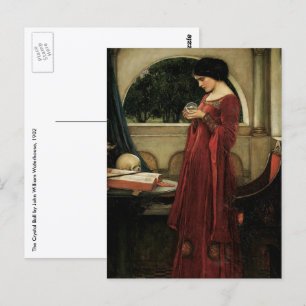 Kristallen bol door John William Waterhouse Briefkaart