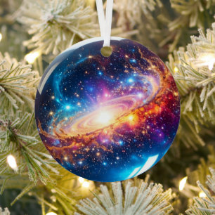 Kristallen Bol - Ik Zie Een Kosmische Gebeurtenis Metalen Ornament