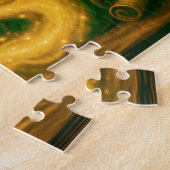 Kristallen bol tovenaar in olieverf visie legpuzzel (Zijkant)