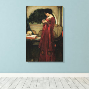 Kristallen Bol van John William Waterhouse Canvas Afdruk