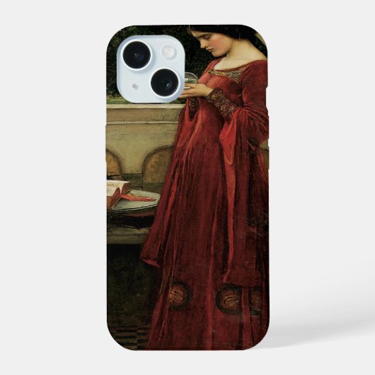 Kristallen Bol van John William Waterhouse iPhone 15 Case (Achterkant)