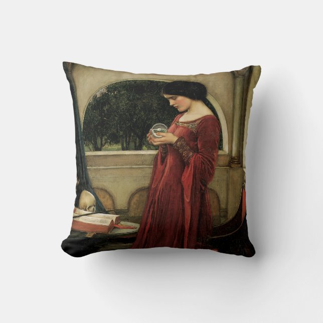 Kristallen Bol van John William Waterhouse Kussen (Voorkant)