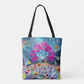 Kristallen boom van licht tote bag (Achterkant)