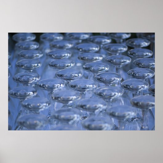 Kristallen Brilpatroon Abstracte Poster (Voorkant)