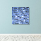 Kristallen Brilpatroon Abstracte Poster Canvas Afdruk (Insitu (Houten vloer))
