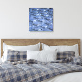 Kristallen Brilpatroon Abstracte Poster Canvas Afdruk (Insitu (Slaapkamer))