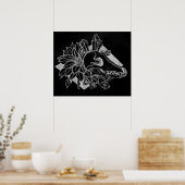 Kristallen Coyote Omgekeerd Poster (Keuken)