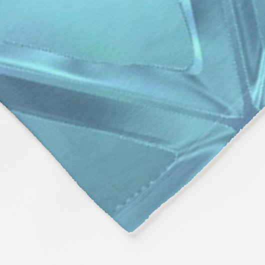 Kristallen diamanten fleece deken (Hoek)