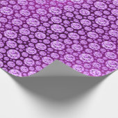 Kristallen Diamond Violet Paarse Plum Confetti Sti Cadeaupapier (Hoek)
