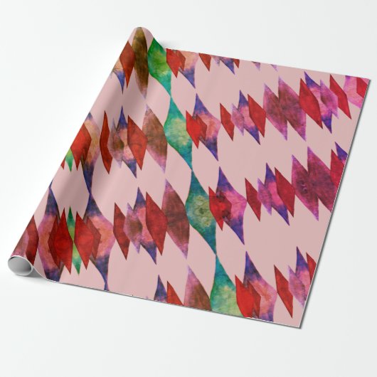 Kristallen die papier verpakken (Uitgerold)