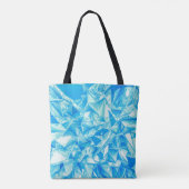 Kristallen driehoek, 3D gerenderde achtergrond. Tote Bag (Achterkant)