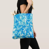 Kristallen driehoek, 3D gerenderde achtergrond. Tote Bag (Dichtbij)