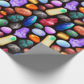 Kristallen/edelstenen Cadeaupapier (Hoek)