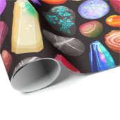 Kristallen/edelstenen Cadeaupapier (Rol Hoek)