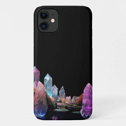 Kristallen edelstenen smaragd amethist Case-Mate iPhone case (Achterkant)