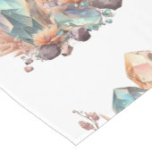 Kristallen en bloemen korte tafelloper (Hoek)