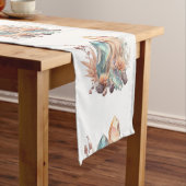 Kristallen en bloemen korte tafelloper (Voorbeeld)