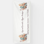 Kristallen en Bloemen Uw Bedrijfsnaam Spandoek (Verticaal)