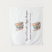 Kristallen en bloemen wandkleed (Voorkant)