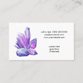 Kristallen en Succulenten Kristalenergieverwarmer Visitekaartje (Achterkant)