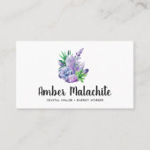 Kristallen en Succulenten Kristalenergieverwarmer Visitekaartje (Voorkant)