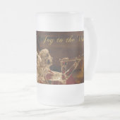 Kristallen engel Kerstvreugde aan de Wereld Matglas Bierpul (Voorkant rechts)