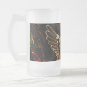 Kristallen engel Kerstvreugde aan de Wereld Matglas Bierpul (Links)