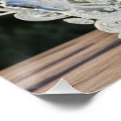 Kristallen glazen prinses met witte jurk perfect poster (Hoek)