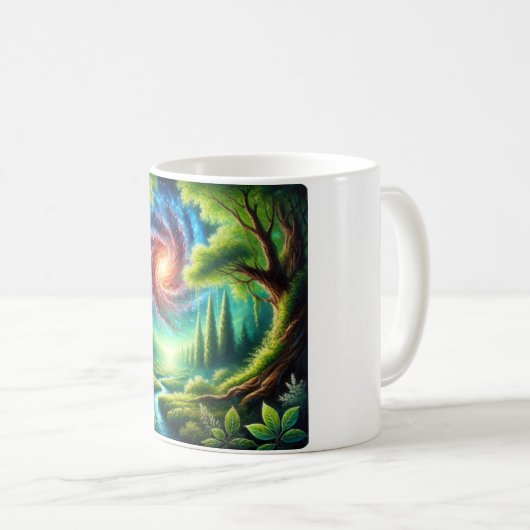 Kristallen golven koffiemok (Voorkant rechts)