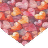 Kristallen harten van liefde tafelkleed (Gekanteld)