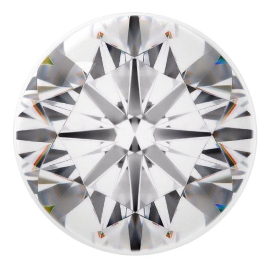 Kristallen illusie keramische knop (Voorkant)